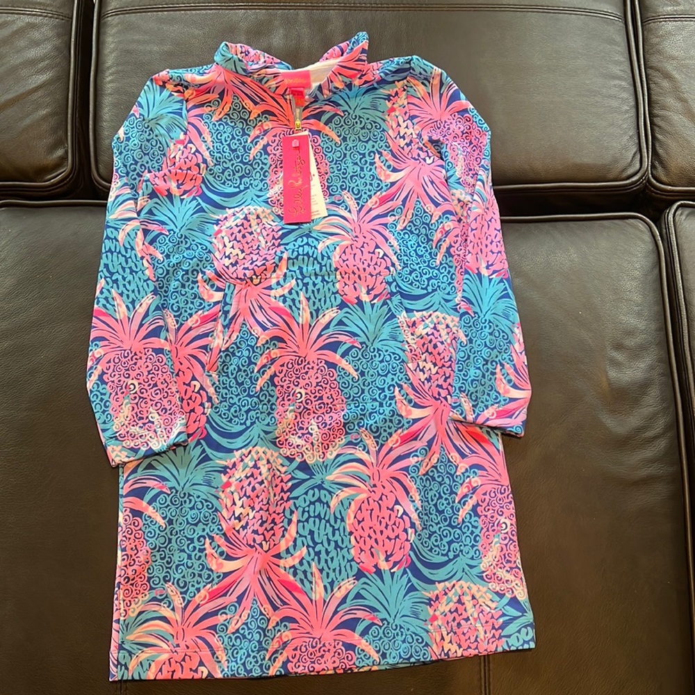 Lilly Pulitzer little skipper ruffle dress size girls XL
